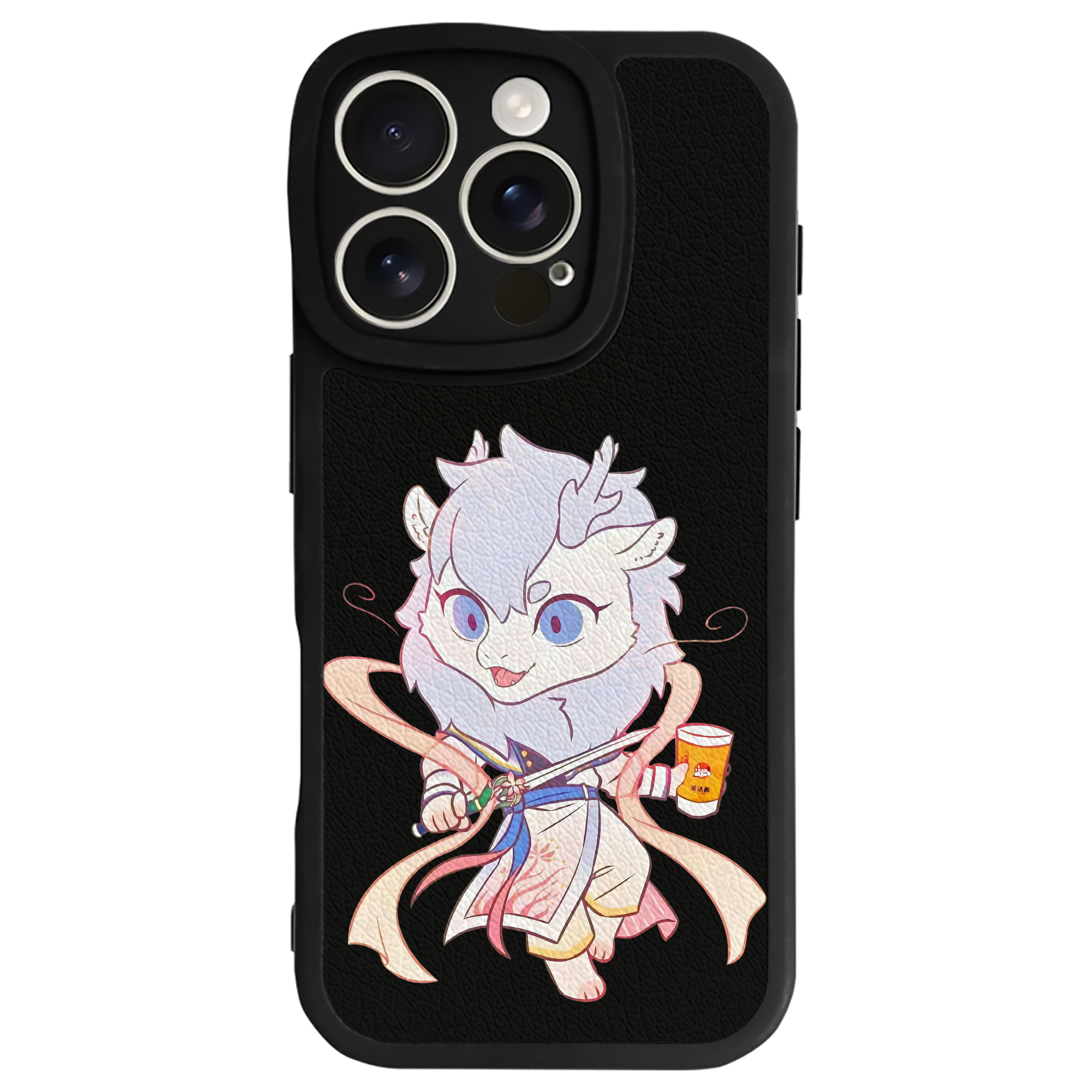 （画像用） Ne Zha 2 ナタ 魔童の大暴れ 【iPhone 16シリーズ対応】シリコンスマホケース（レザー調） 材質：シリコン